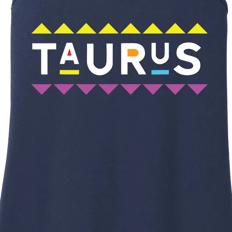 Taurus Zodiac Design 90s Style Ladies Essential Tank