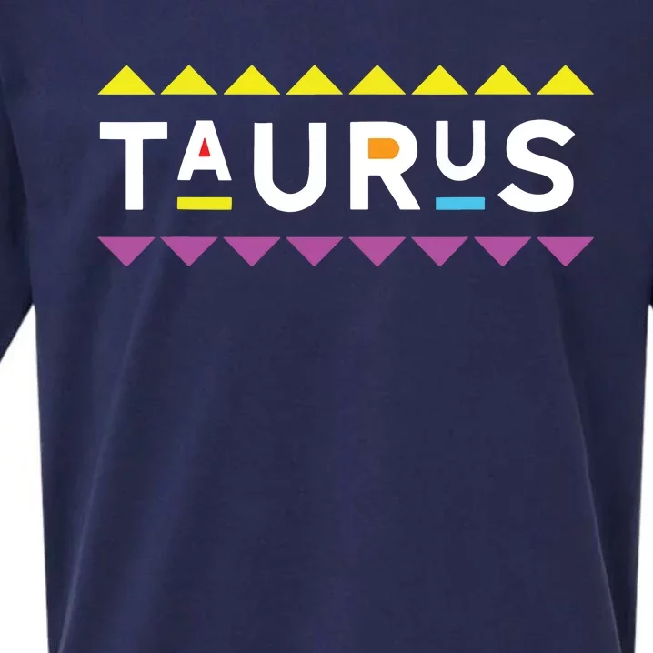 Taurus Zodiac Design 90s Style Sueded Cloud Jersey T-Shirt