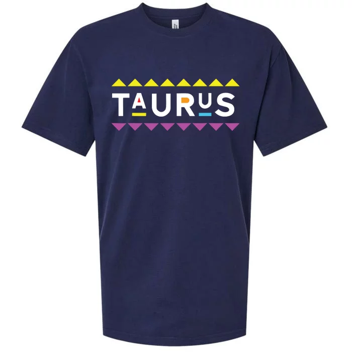 Taurus Zodiac Design 90s Style Sueded Cloud Jersey T-Shirt