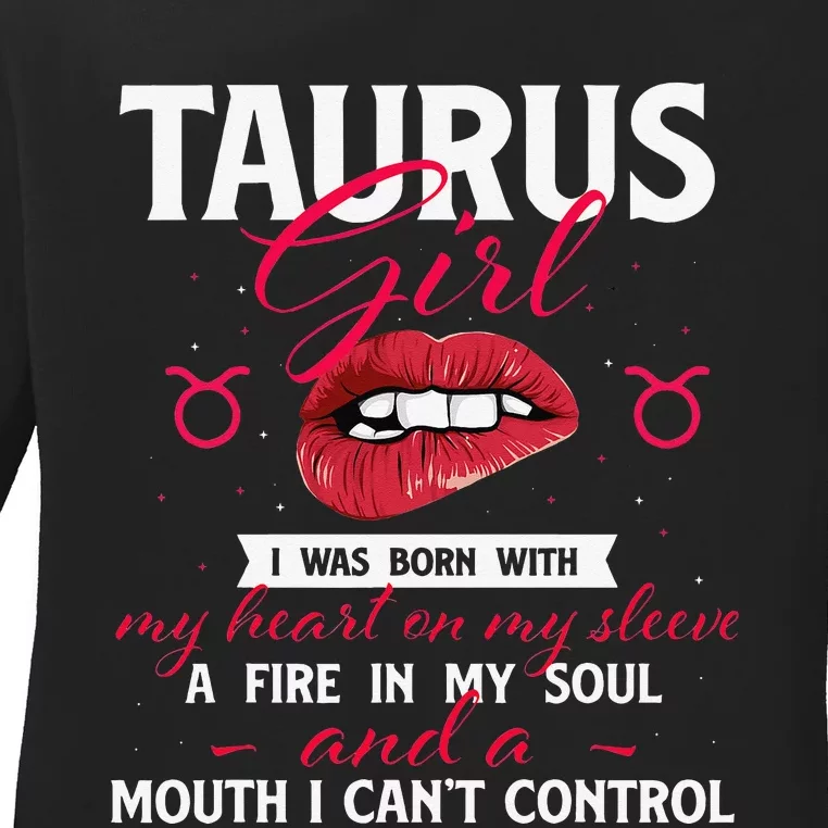 Taurus Zodiac Sign Astrology Astrologer Horoscope Ladies Long Sleeve Shirt