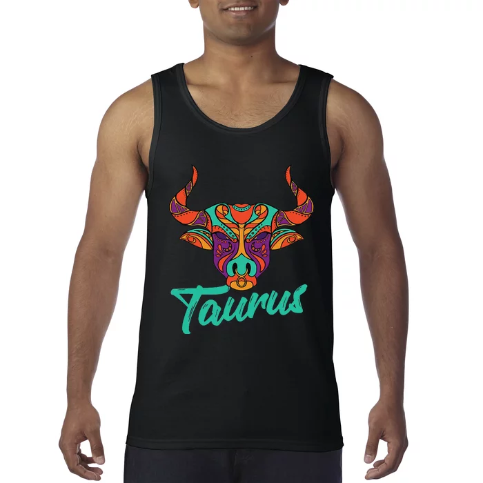 Taurus Zodiac Sign Astrology Astrologer Horoscope Tank Top