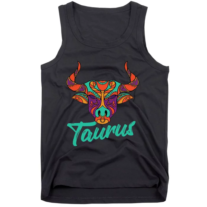 Taurus Zodiac Sign Astrology Astrologer Horoscope Tank Top