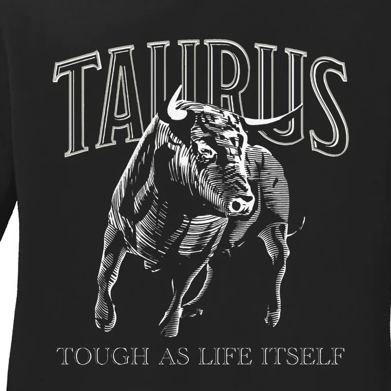 Taurus Zodiac Sign Astrology Horoscope Ladies Long Sleeve Shirt