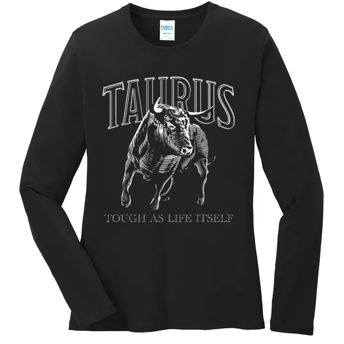 Taurus Zodiac Sign Astrology Horoscope Ladies Long Sleeve Shirt