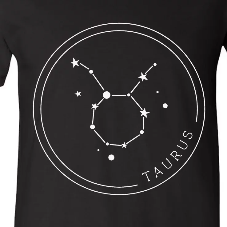 Taurus Zodiac Sign Constellation Gift Horoscope Wo V-Neck T-Shirt