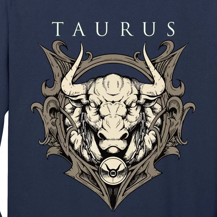 Taurus Zodiac Sign Birthday April To May Tall Long Sleeve T-Shirt