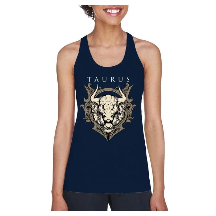 Taurus Zodiac Sign Birthday April To May Women's Racerback Tank