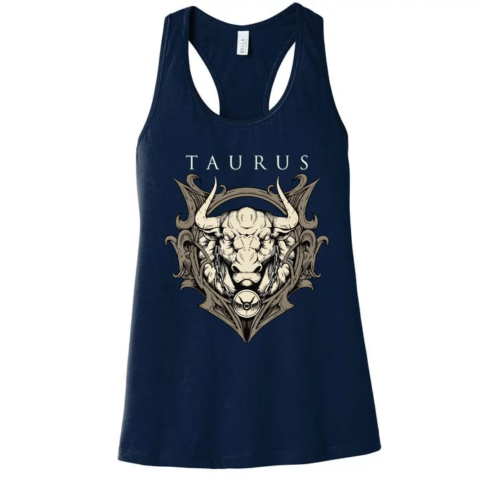 Taurus Zodiac Sign Birthday April To May Women's Racerback Tank