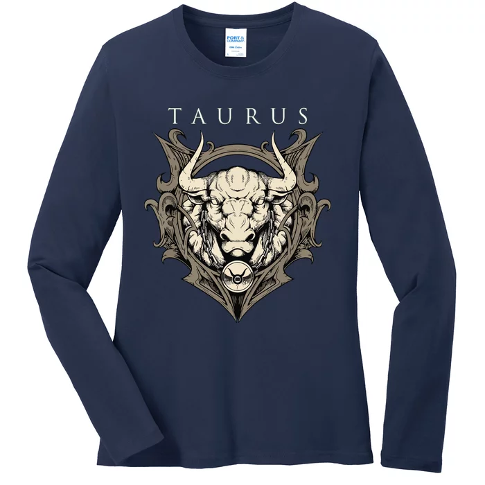 Taurus Zodiac Sign Birthday April To May Ladies Long Sleeve Shirt