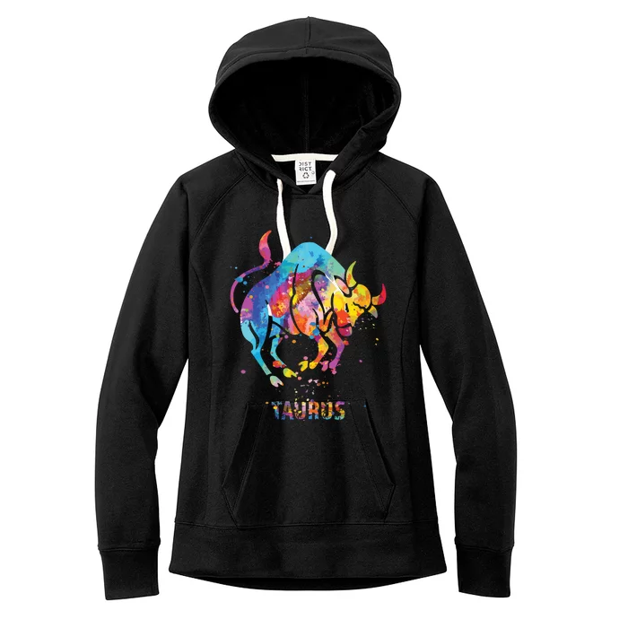 Taurus Zodiac Sign Women's Fleece Hoodie