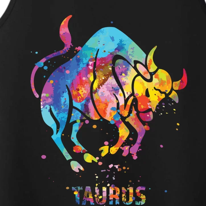 Taurus Zodiac Sign Performance Tank