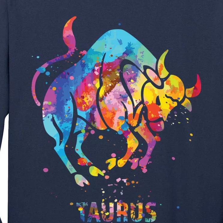 Taurus Zodiac Sign Tall Long Sleeve T-Shirt