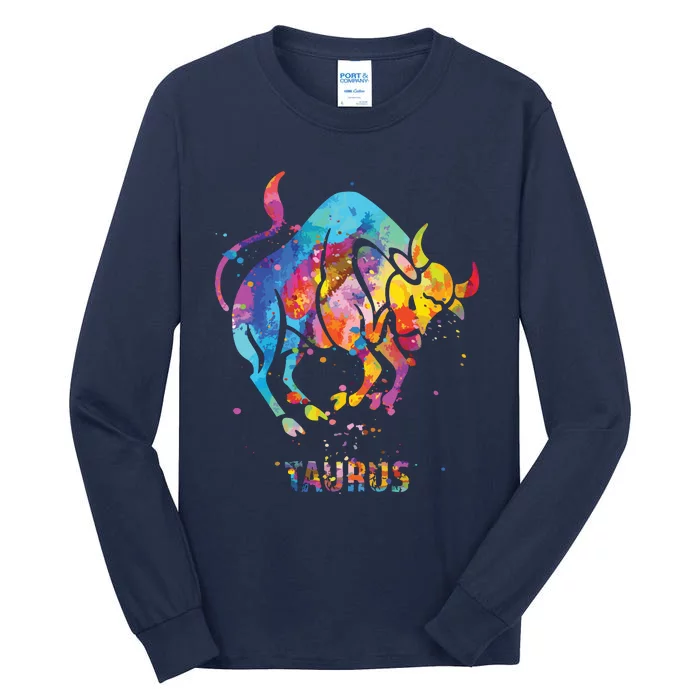 Taurus Zodiac Sign Tall Long Sleeve T-Shirt