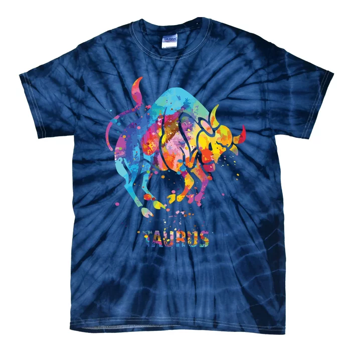 Taurus Zodiac Sign Tie-Dye T-Shirt