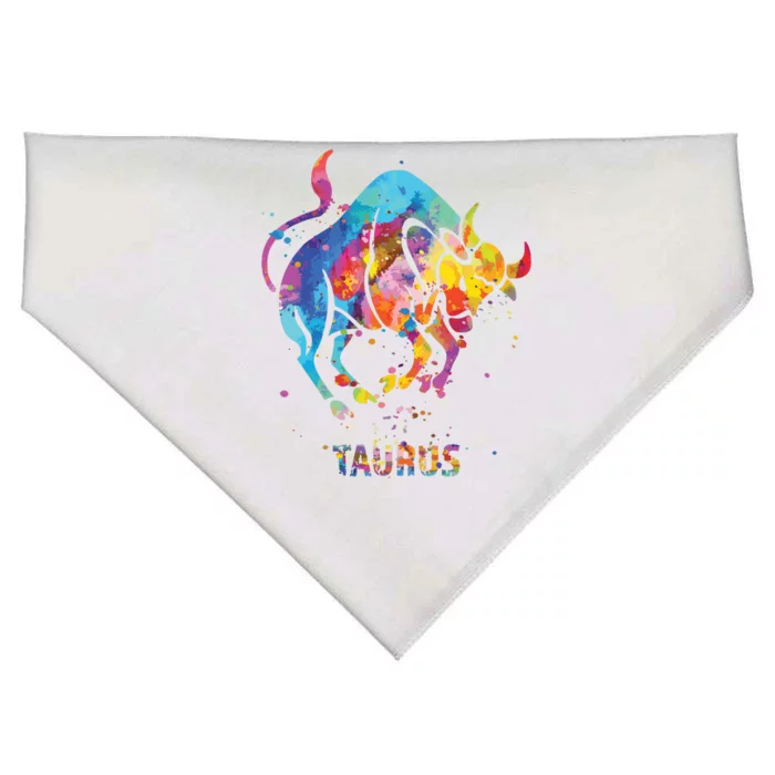 Taurus Zodiac Sign USA-Made Doggie Bandana