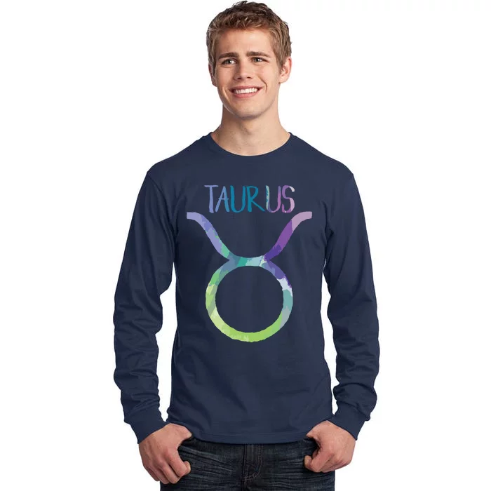 Taurus Zodiac Symbol Astrology Bull Earth Sign Tall Long Sleeve T-Shirt