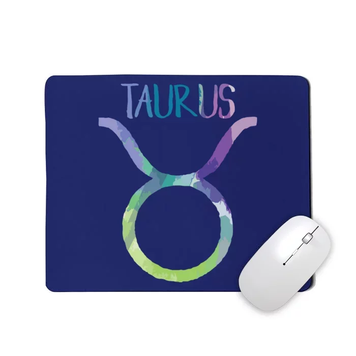 Taurus Zodiac Symbol Astrology Bull Earth Sign Mousepad