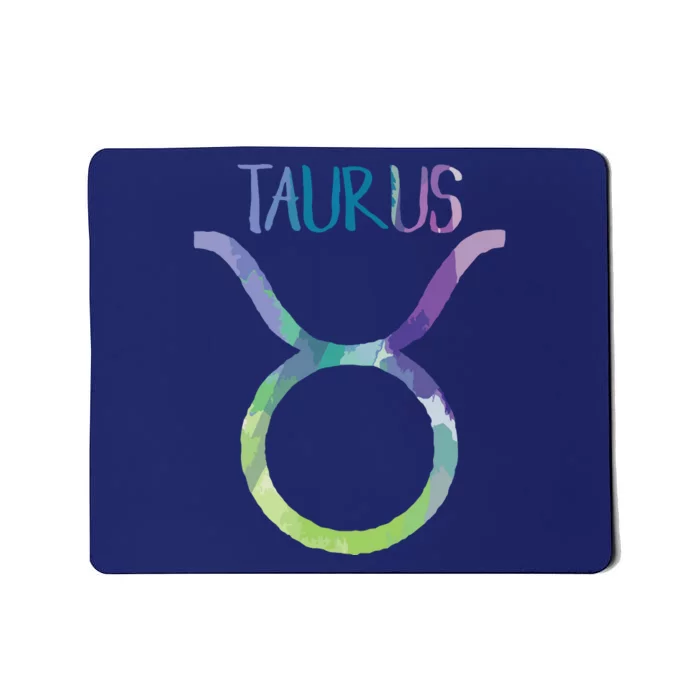 Taurus Zodiac Symbol Astrology Bull Earth Sign Mousepad