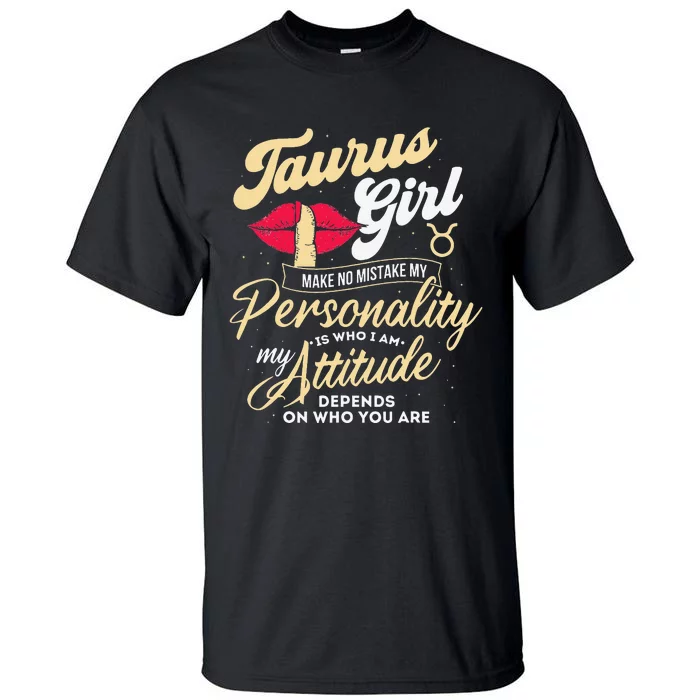 Taurus Zodiac Sign Horoscope Astrology Astrologer Tall T-Shirt