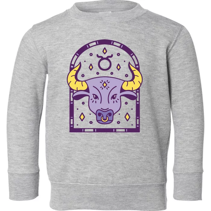 Taurus Zodiac Sign Astrology Toddler Sweatshirt