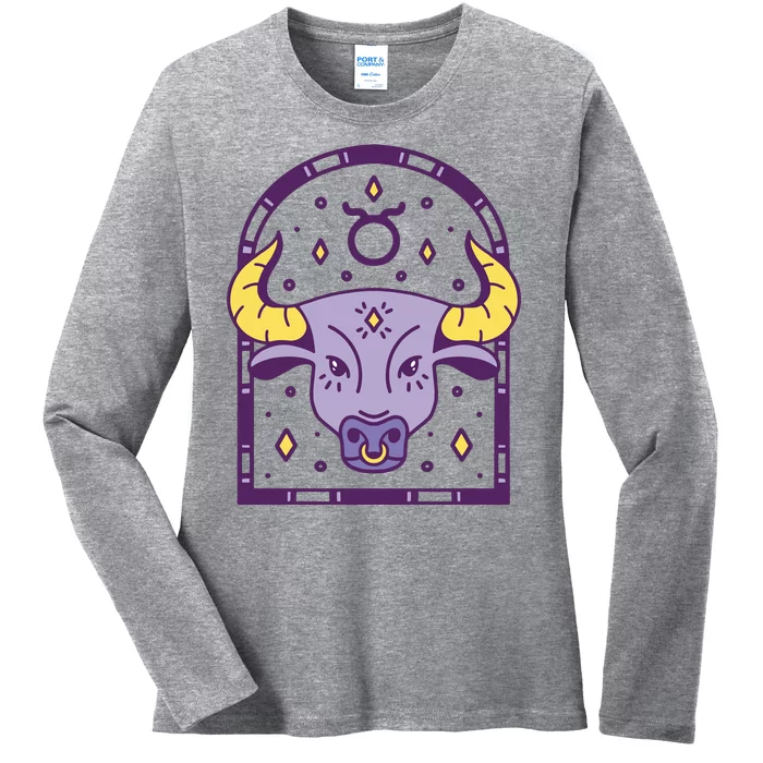 Taurus Zodiac Sign Astrology Ladies Long Sleeve Shirt