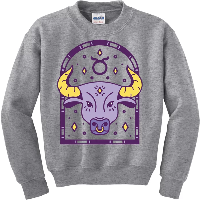 Taurus Zodiac Sign Astrology Kids Sweatshirt