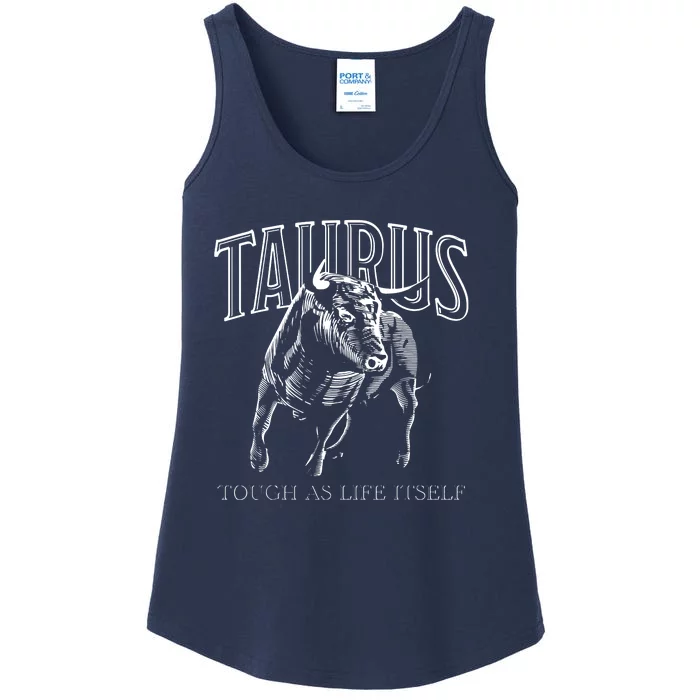 Taurus Zodiac Sign Astrology Horoscope Ladies Essential Tank