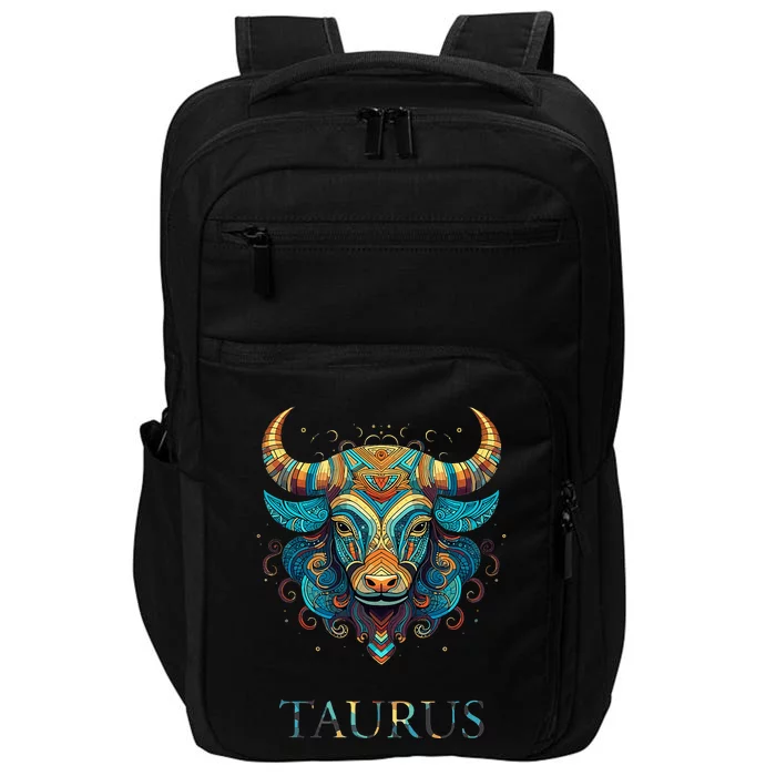 Taurus Zodiac Star Sign Personality Impact Tech Backpack