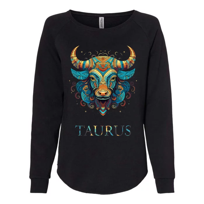 Taurus Zodiac Star Sign Personality Womens California Wash Sweatshirt