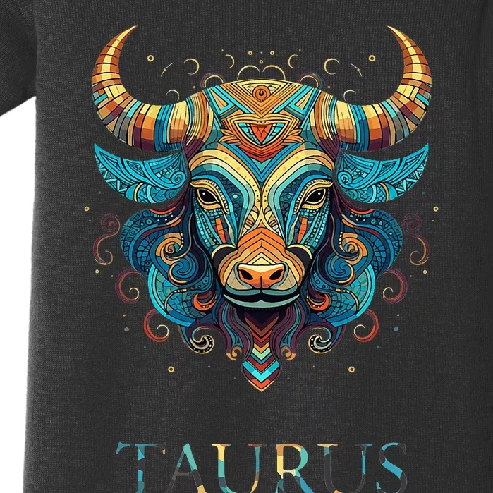 Taurus Zodiac Star Sign Personality Baby Bodysuit