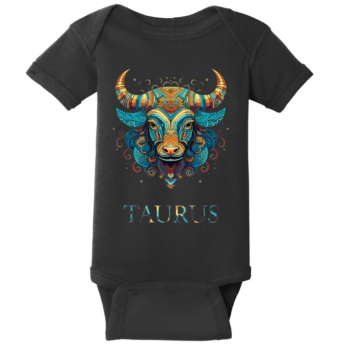 Taurus Zodiac Star Sign Personality Baby Bodysuit