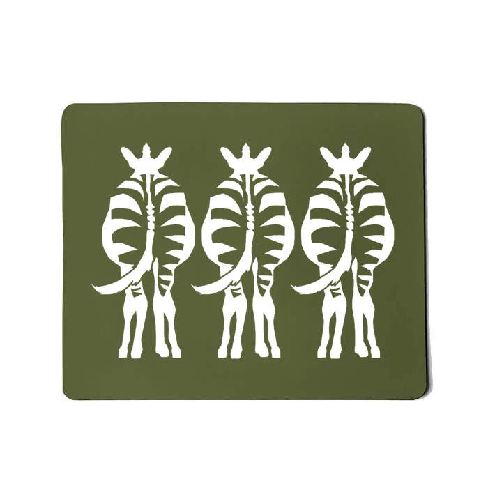 Three Zebras Mousepad