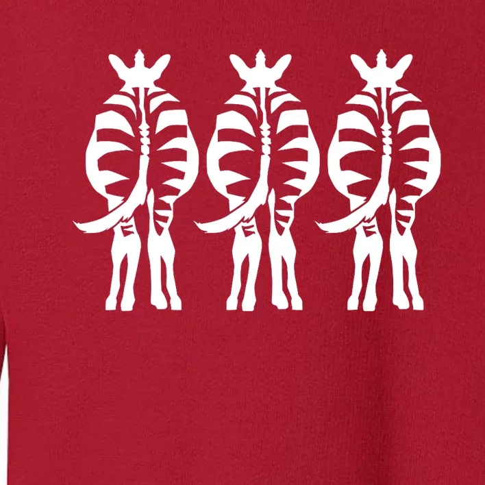 Three Zebras Toddler Sweatshirt