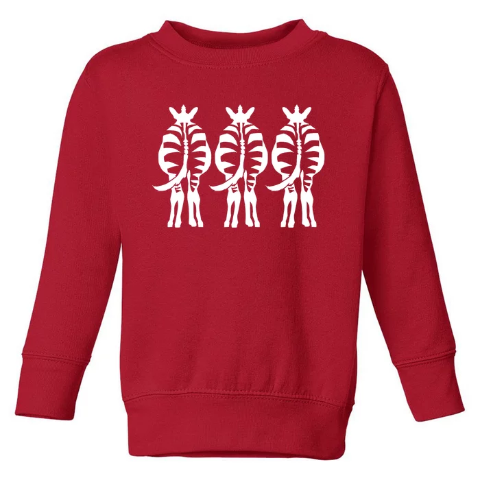 Three Zebras Toddler Sweatshirt