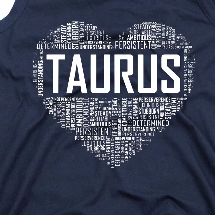 Taurus Zodiac Traits Horoscope Astrology Sign Gift Heart Tank Top