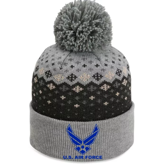 U.S. Air Force Logo The Baniff Cuffed Pom Beanie