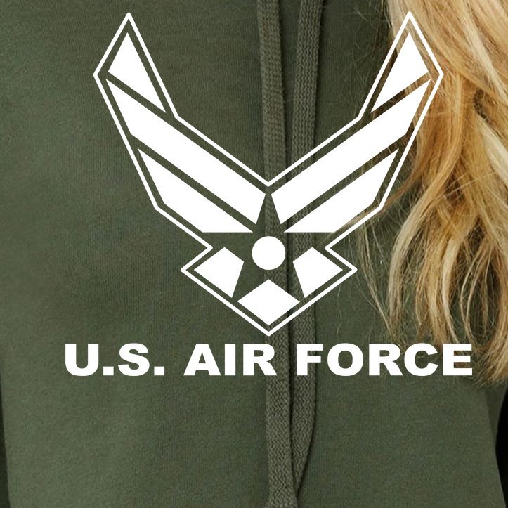 U.S. Air Force Logo Crop Top Hoodie