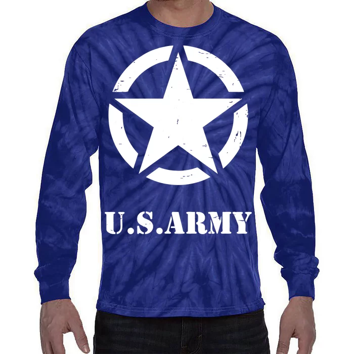 U.S. Army Emblem Tie-Dye Long Sleeve Shirt