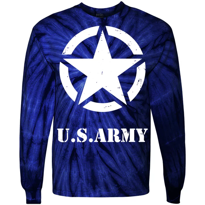 U.S. Army Emblem Tie-Dye Long Sleeve Shirt