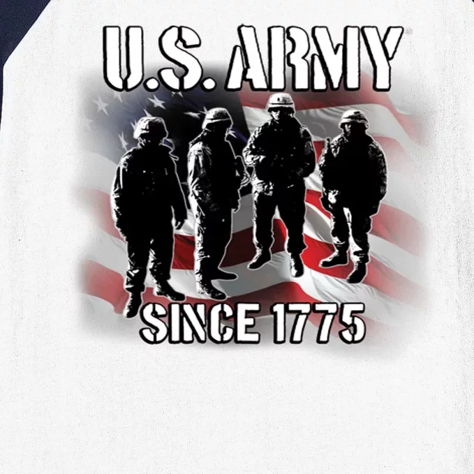 U.S. Army Flag Troops Baseball Sleeve Shirt