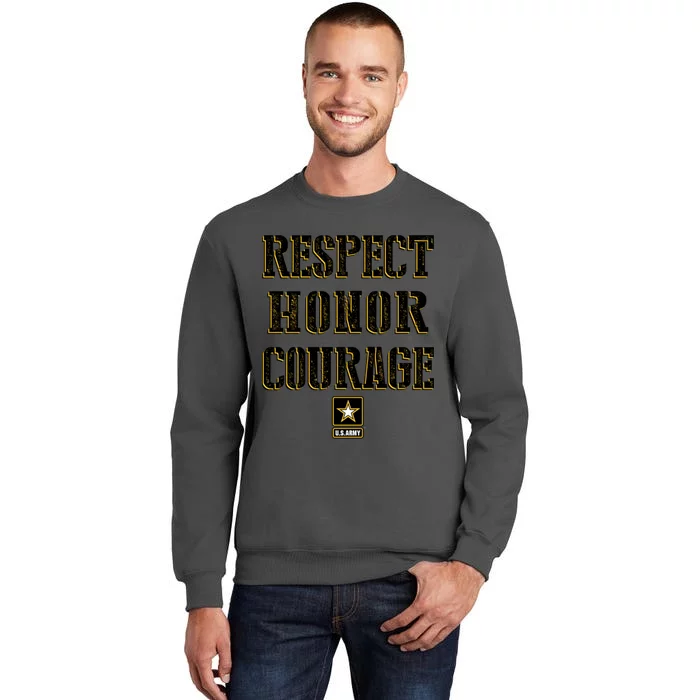 U.S. Army Respect Honor Courage Tall Sweatshirt