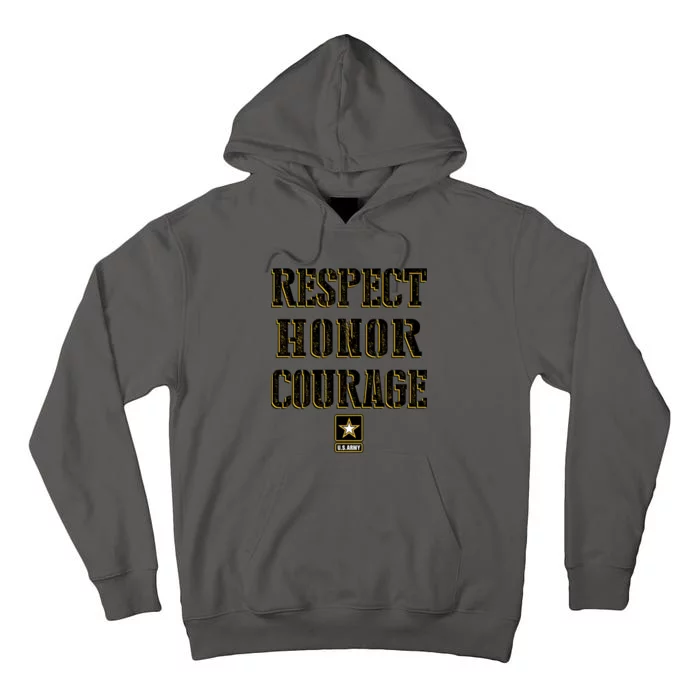 U.S. Army Respect Honor Courage Tall Hoodie