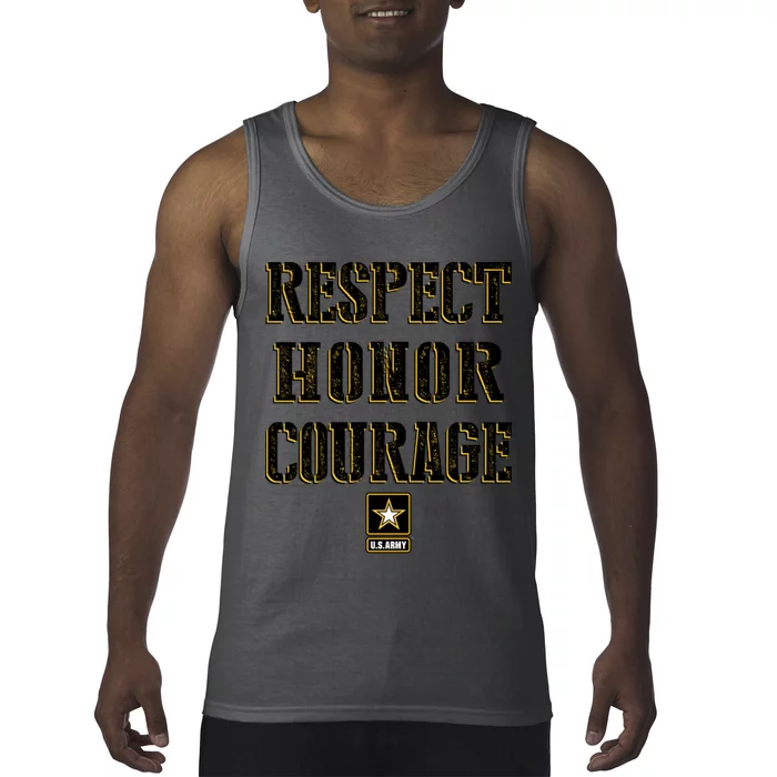 U.S. Army Respect Honor Courage Tank Top