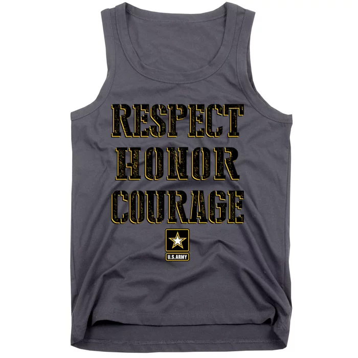 U.S. Army Respect Honor Courage Tank Top