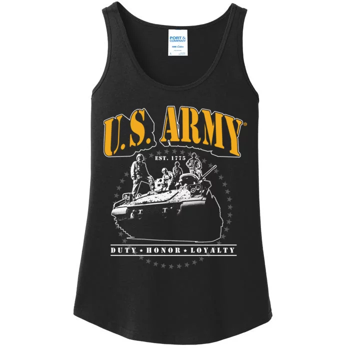 U.S. Army Tank Duty Honor Loyalty Ladies Essential Tank