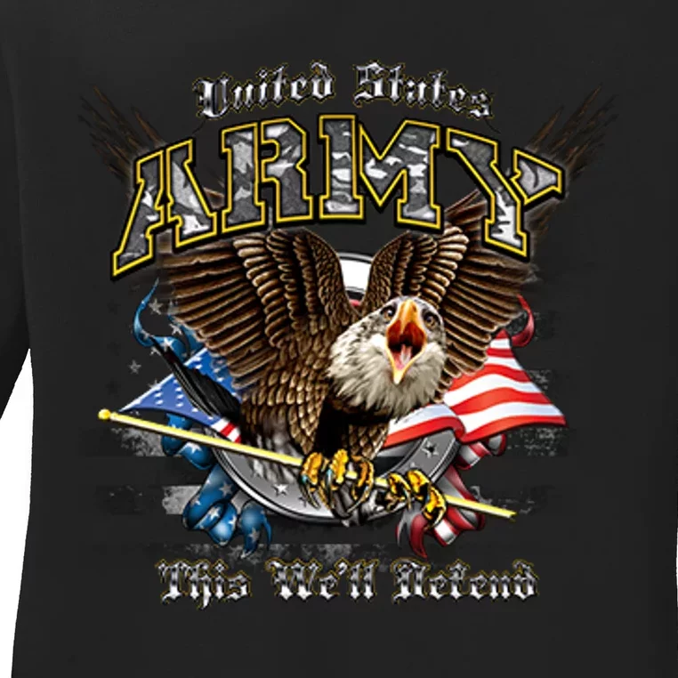 U.S. Army This We Will Defend Ladies Long Sleeve Shirt