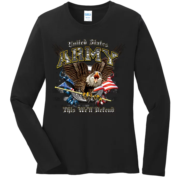 U.S. Army This We Will Defend Ladies Long Sleeve Shirt