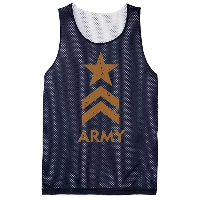 U.S. Army Vintage Distressed Mesh Reversible Basketball Jersey Tank