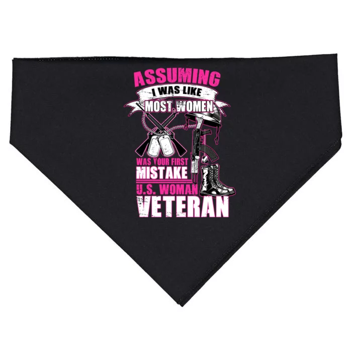 U.S. Woman Veteran USA-Made Doggie Bandana