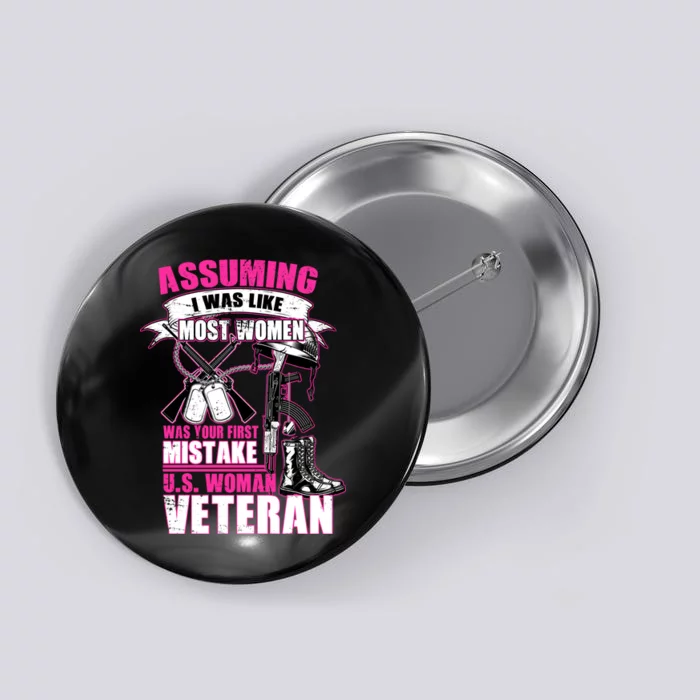 U.S. Woman Veteran Button